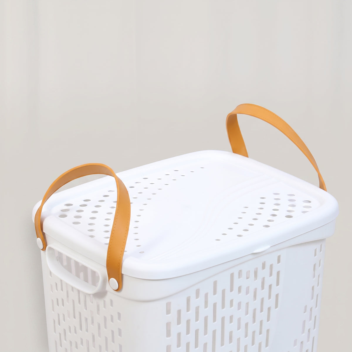 White Plastic Storage Basket by Zodiya