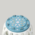 Dark Blue Plastic Foldable Stool By Zodiya