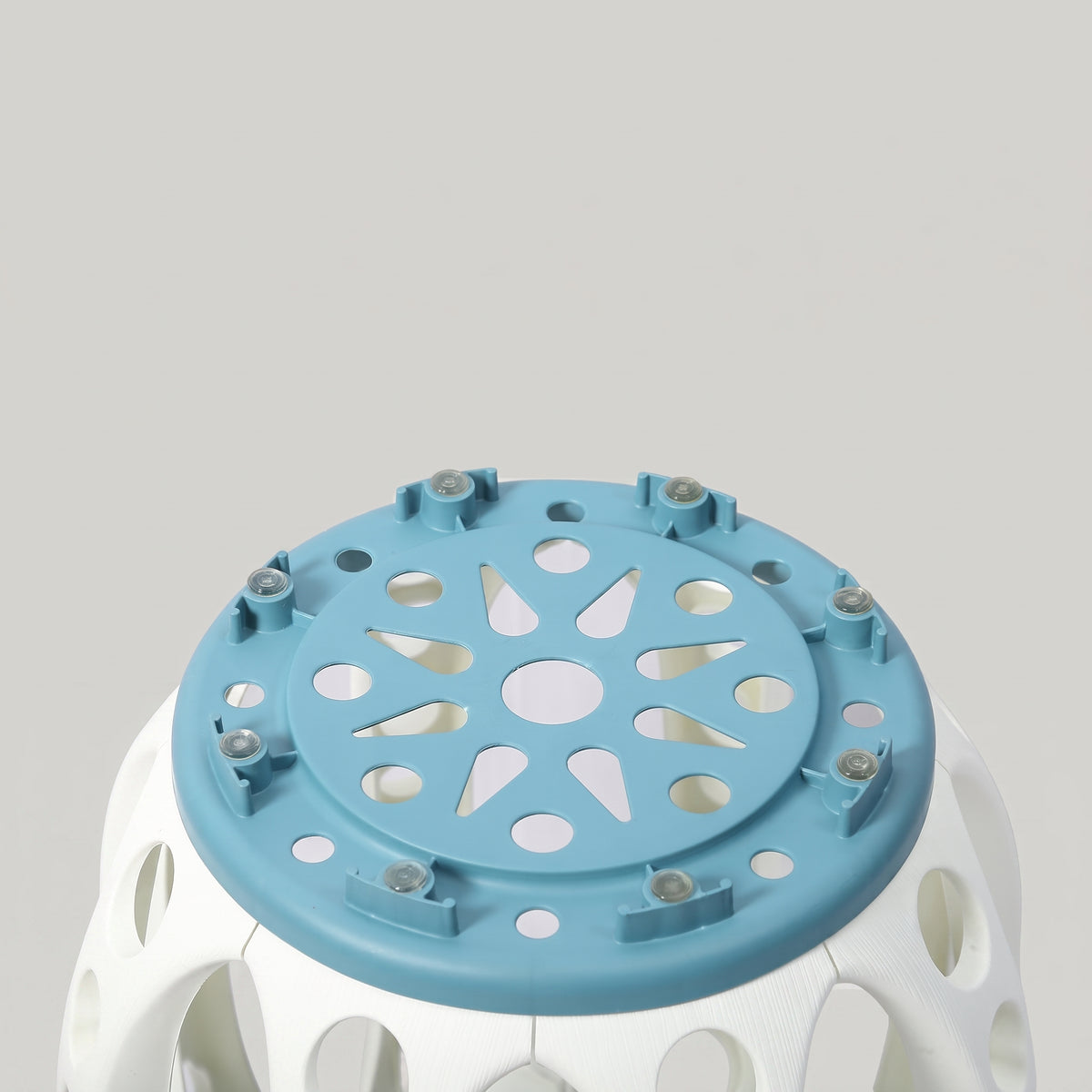 Dark Blue Plastic Foldable Stool By Zodiya