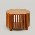 Wooden Round Coffee Table By Zodiya