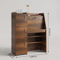 Spazio Wooden Study Table with Storage Cabinets By Zodiya