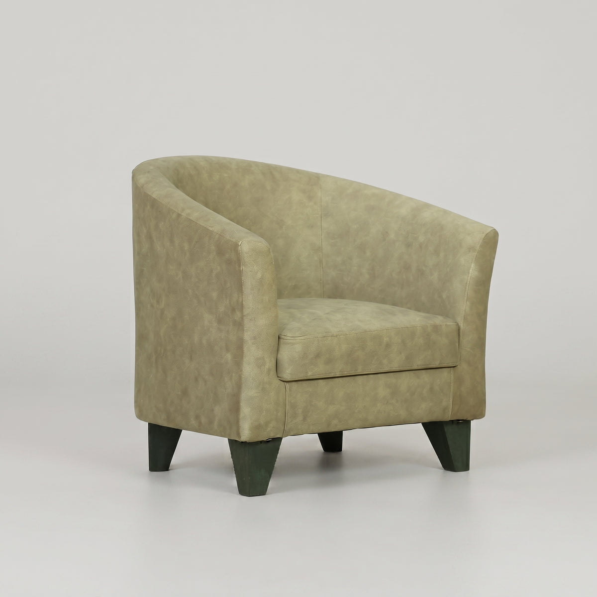 Cameron Beige Accent Chair with Ottoman by Zodiya