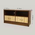 LOLA Engineered Wood TV Unit with Drawers by Zodiya