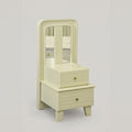 Ivory Arched Dressing Table with 2 Drawers by Zodiya