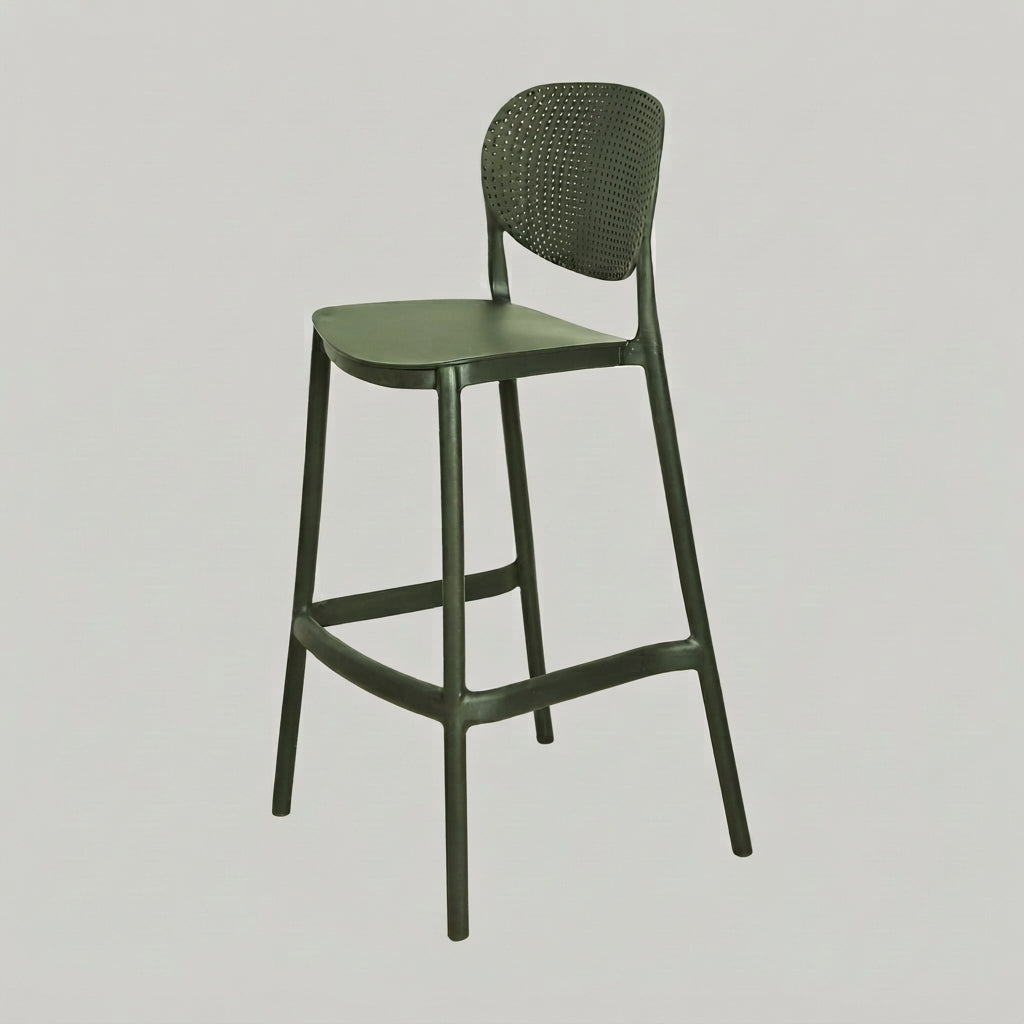 Sono Black Plastic Bar Chair By Zodiya