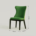 Green Velvet Dining Chair By Zodiya
