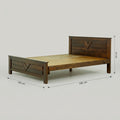Wooden Queen Size Bed by Zodiya