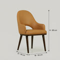 Mustard Yellow Dining Arm Chair By Zodiya