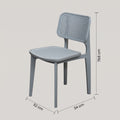 Epic Grey Plastic Dining Chair with Rattan Cane by Zodiya