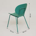 Axis Blue Oval Plastic Chair by Zodiya
