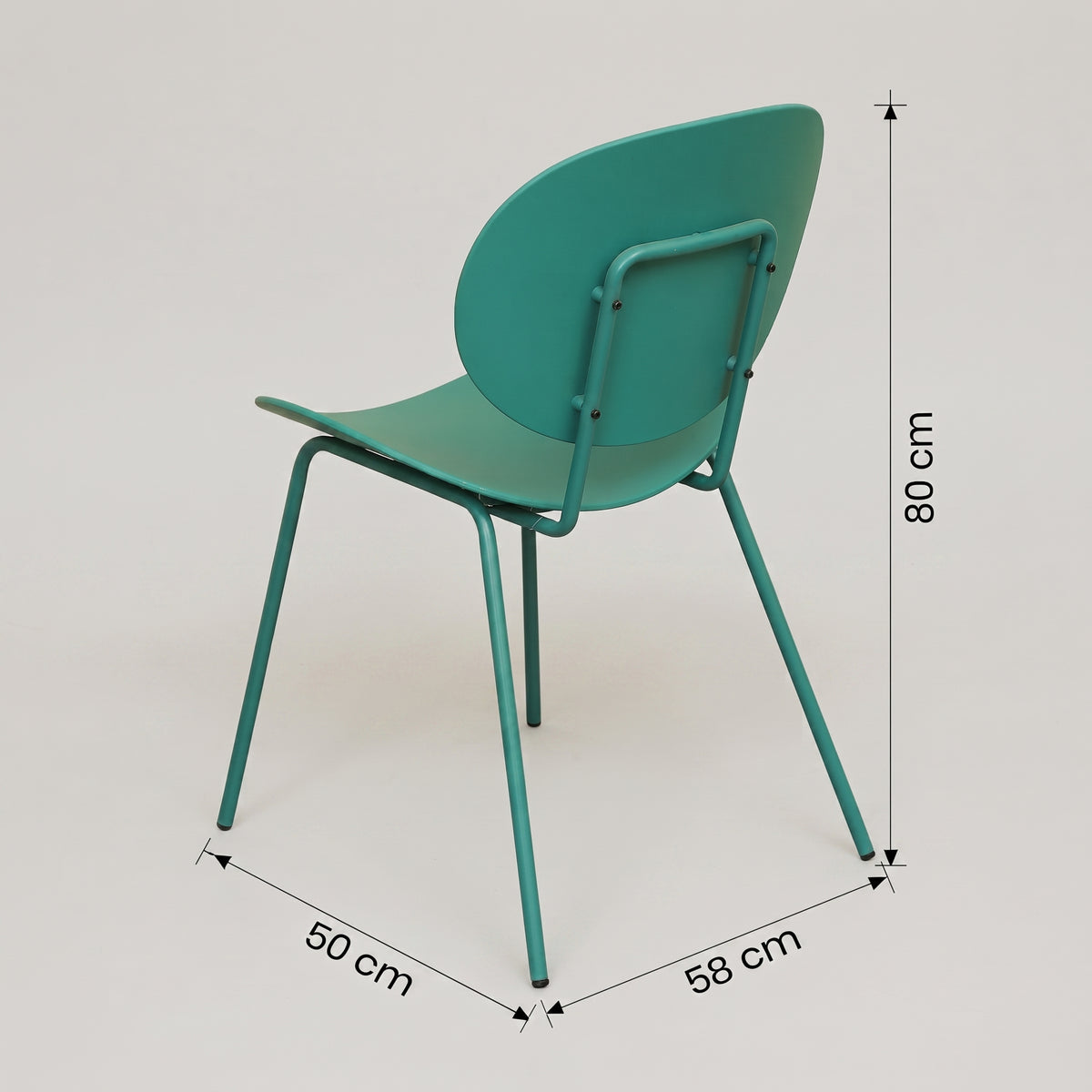 Axis Blue Oval Plastic Chair by Zodiya