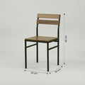 Omaha Wood and Metal Dining Chair by Zodiya