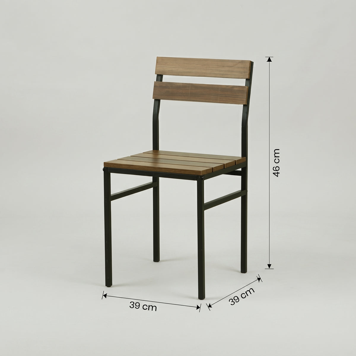 Omaha Wood and Metal Dining Chair by Zodiya