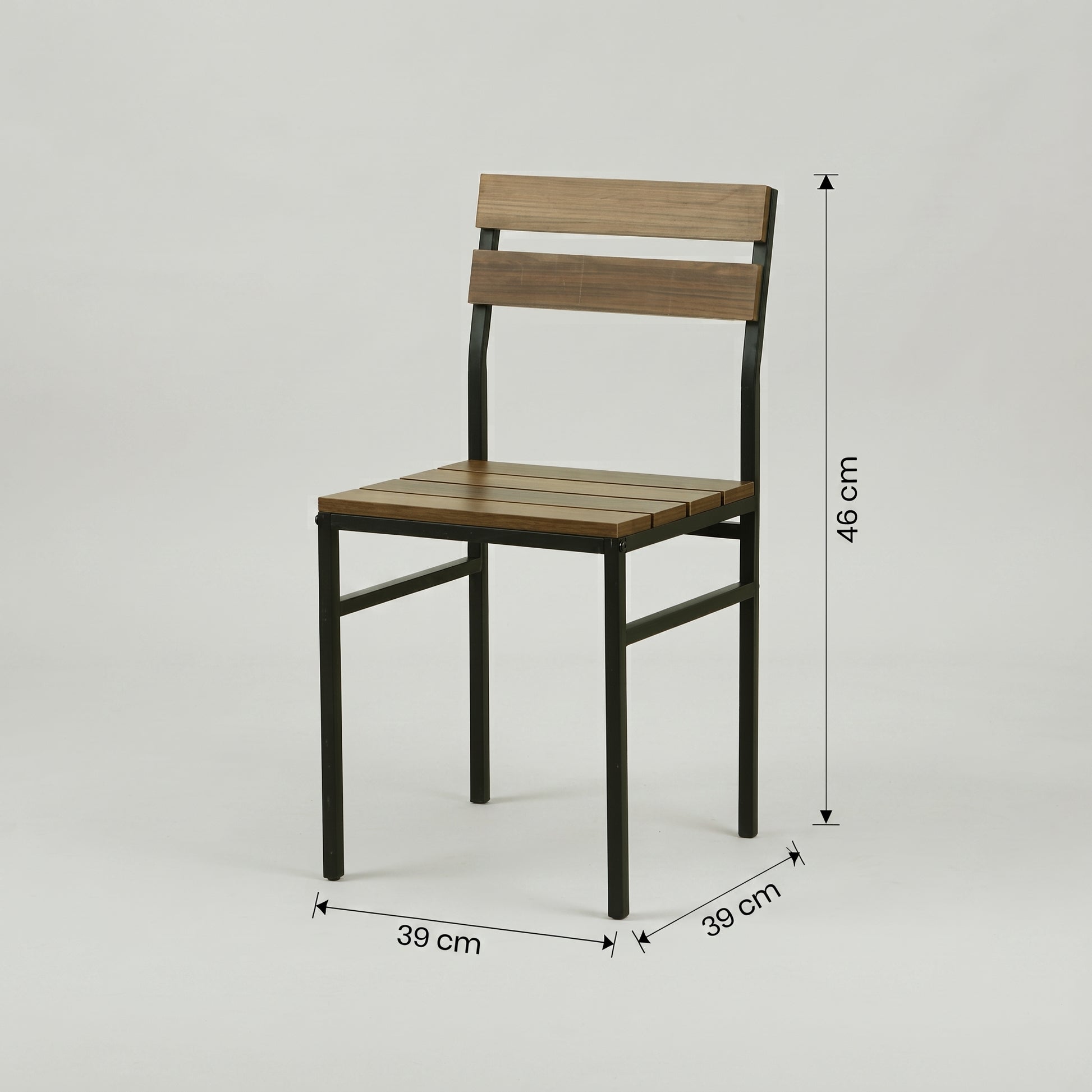 Omaha Wood and Metal Dining Chair by Zodiya-2