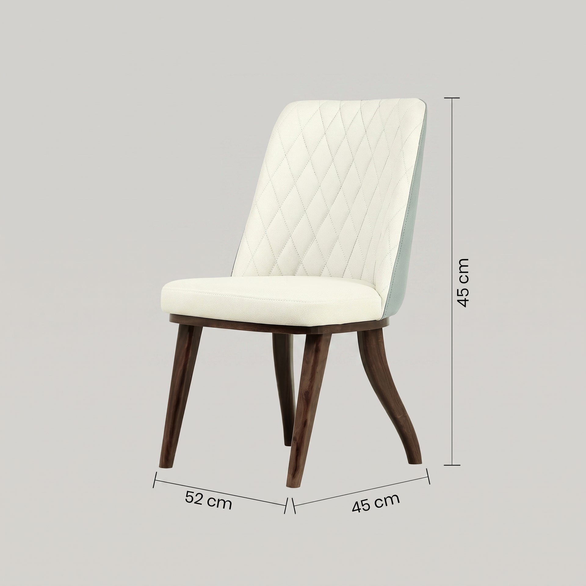 White Fabric Dining Chair By Zodiya