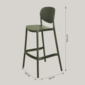 Sono Black Plastic Bar Chair By Zodiya