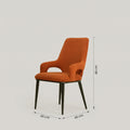 Burnt Orange Dining Arm Chair by Zodiya