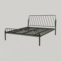Oblique Metal Queen Size Bed by Zodiya