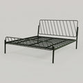 Oblique Metallic King Size Bed by Zodiya