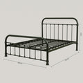 Norway Metallic King Size Bed by Zodiya