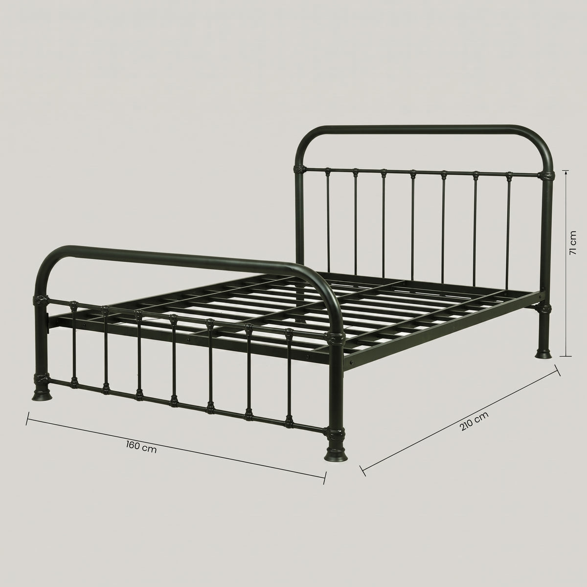 Norway Metallic King Size Bed by Zodiya