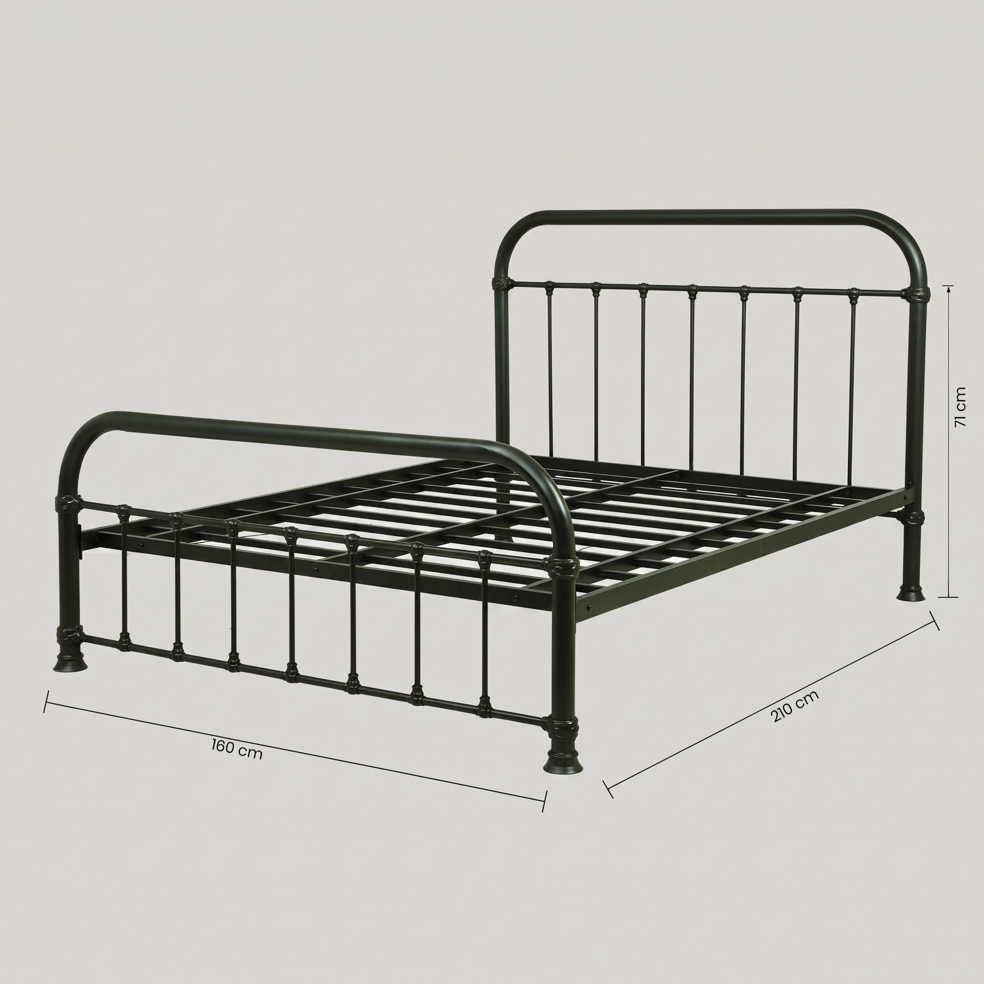 Norway Metallic King Size Bed by Zodiya