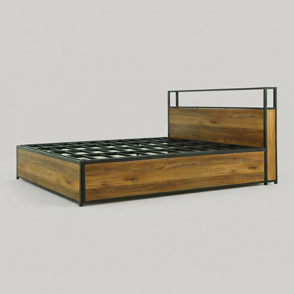 Poise Metal King Size Bed by Zodiya