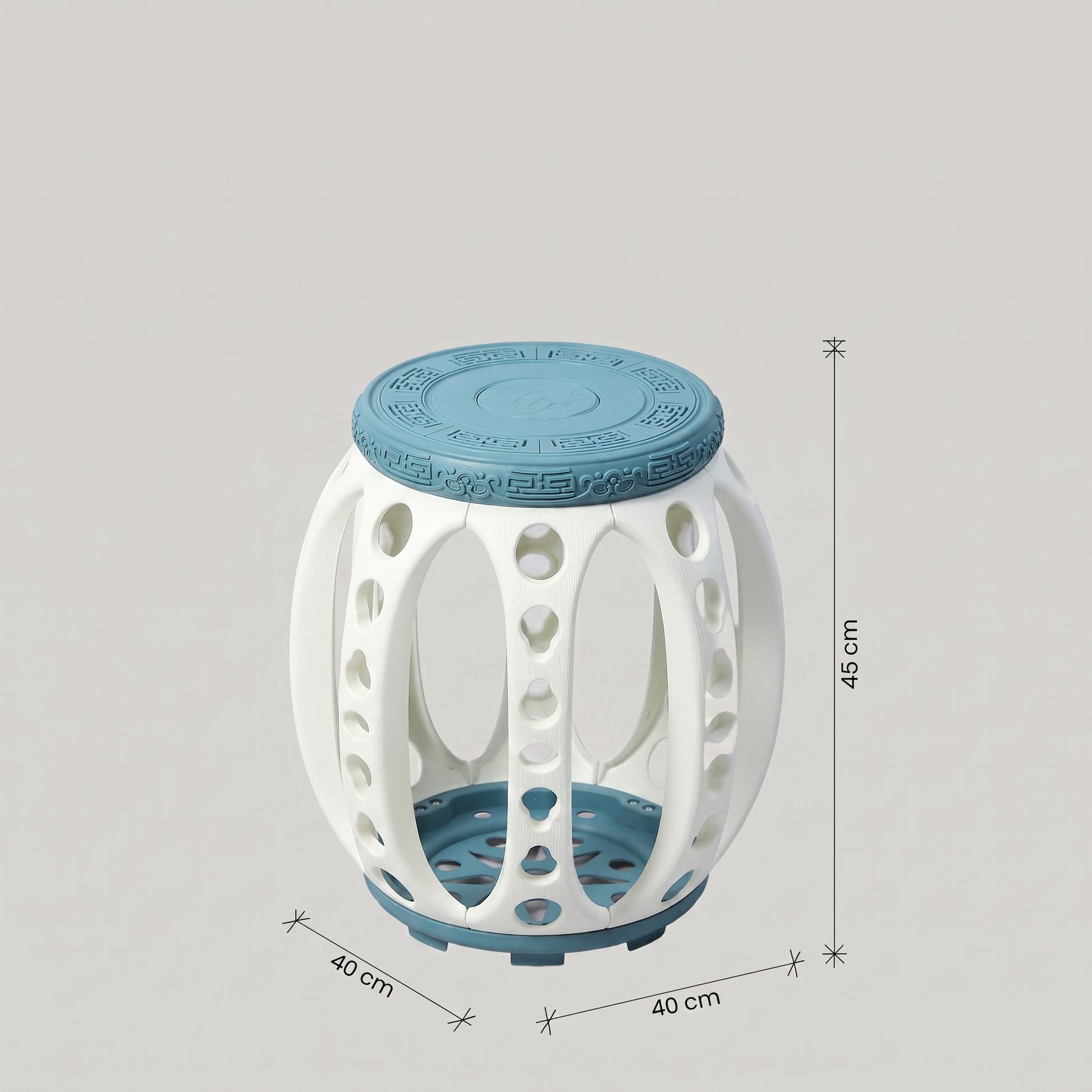 Dark Blue Plastic Foldable Stool By Zodiya-2