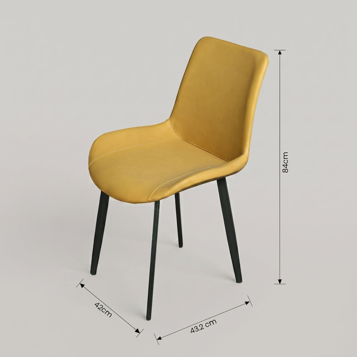 Cruze Brown Leather Dining Chair By Zodiya