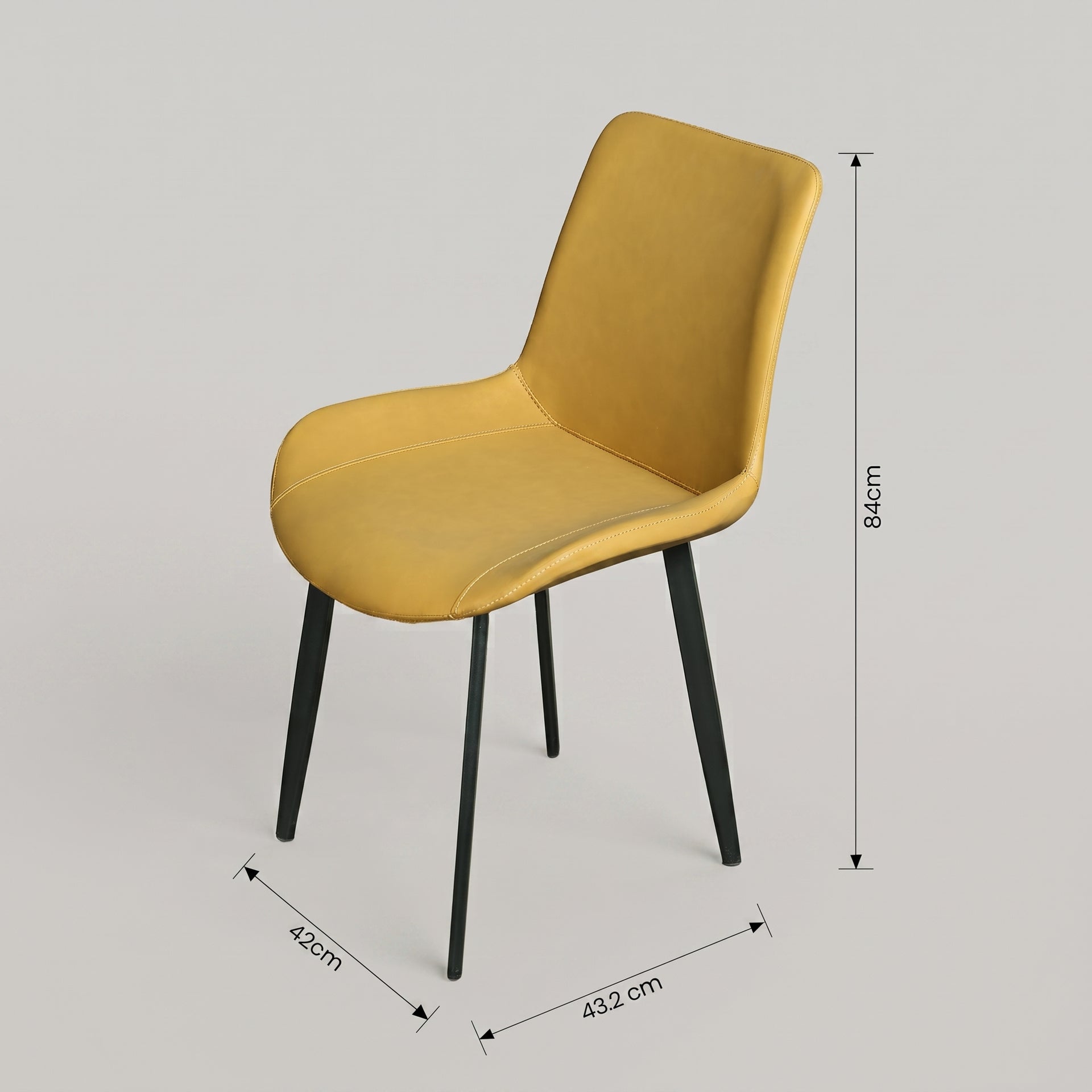 Cruze Brown Leather Dining Chair By Zodiya