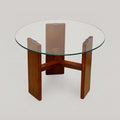 Valcero Glasstop Wooden Coffee Table By Zodiya
