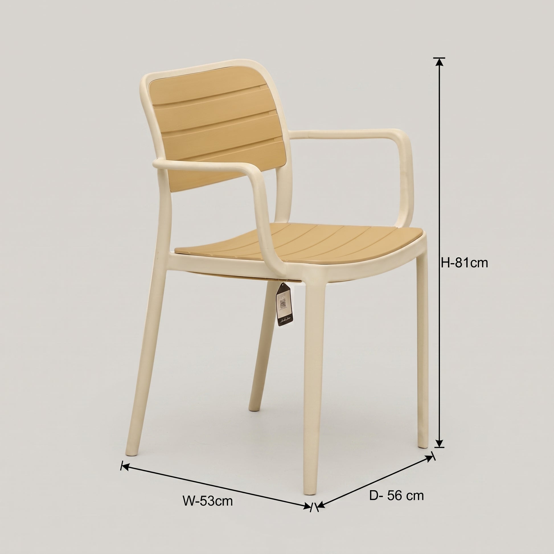 Uno XR White Plastic Chair By Zodiya-2