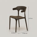 Vision Black Molded Plastic Dining Arm Chair By Zodiya