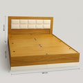 Naila White Queen Engineered Wood Bed With Storage By Zodiya