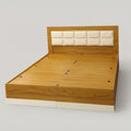 Naila White Queen Engineered Wood Bed With Storage By Zodiya