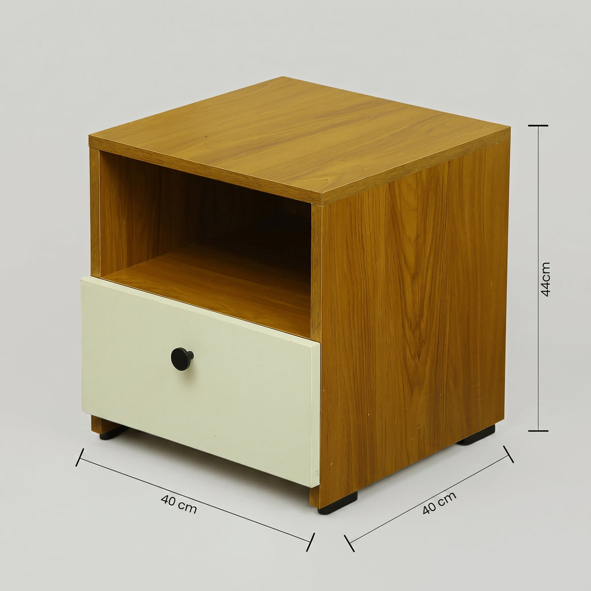 NAILA Engineered Wood Bedside Table with Drawer by Zodiya