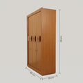 Lunexis Engineered Wood 4 Door Wardrobe by Zodiya