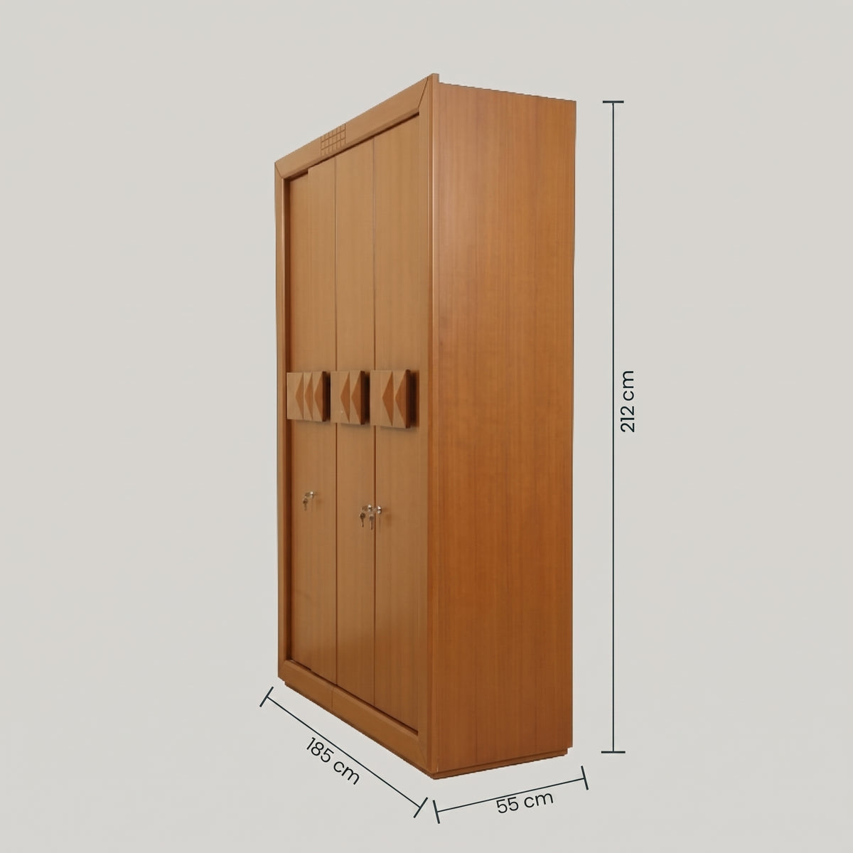 Lunexis Engineered Wood 4 Door Wardrobe by Zodiya