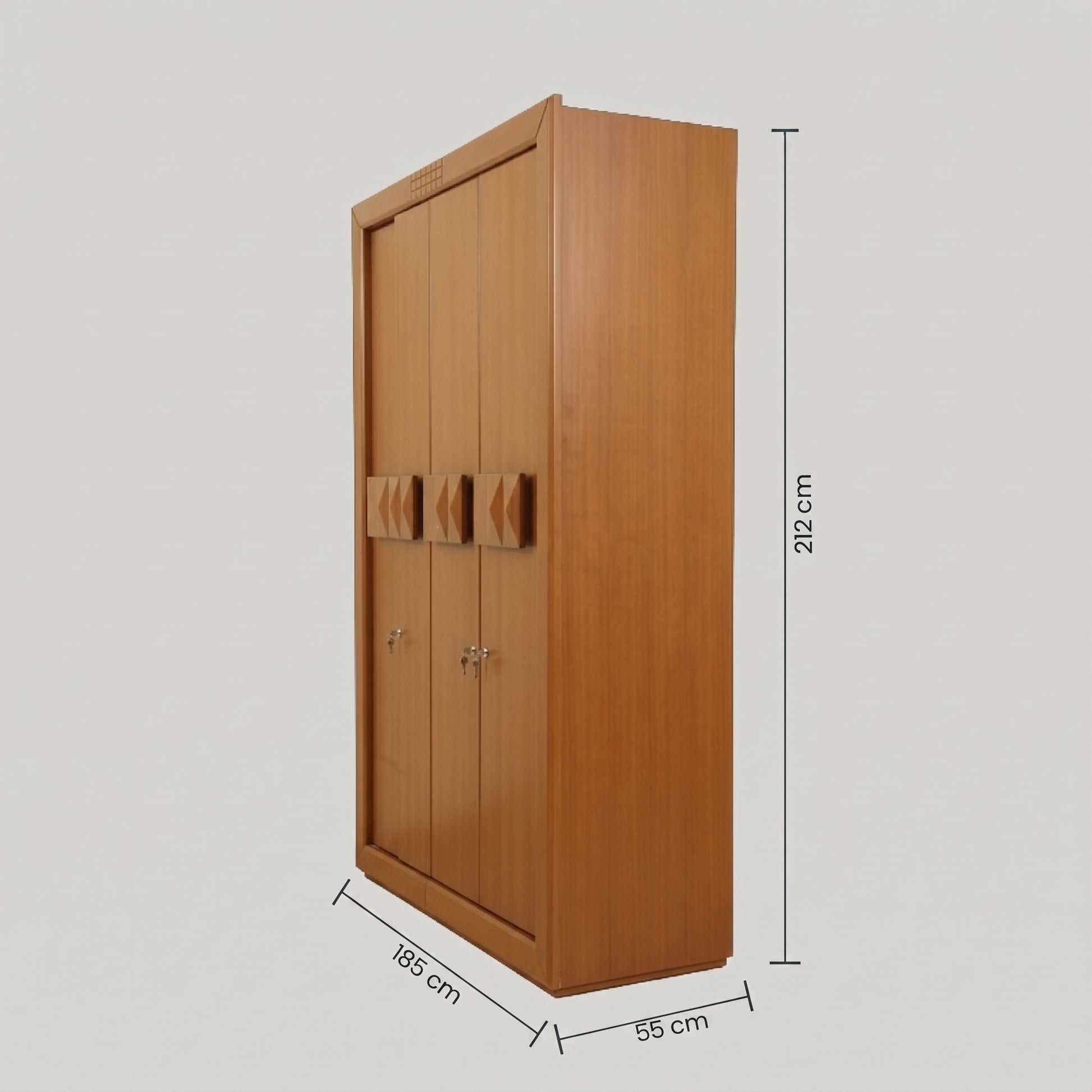 Lunexis Engineered Wood 4 Door Wardrobe by Zodiya-2