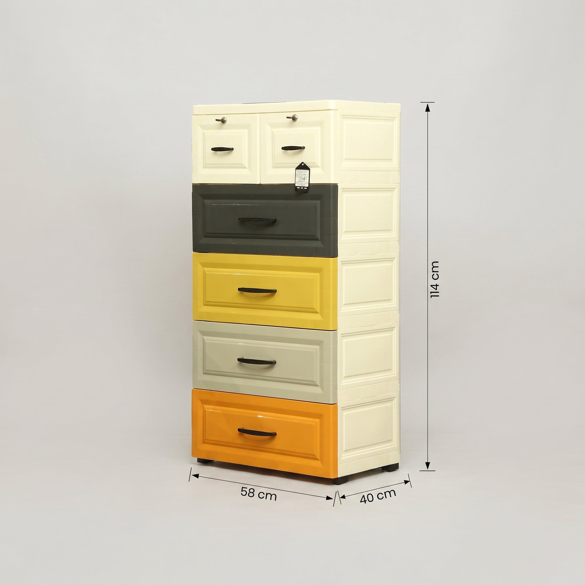 Multi Colour Plastic Storage Cabinet By Zodiya