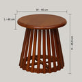 Florence Round Wooden Coffee Table by Zodiya