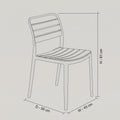 Grey Outdoor Plastic Chair by Zodiya