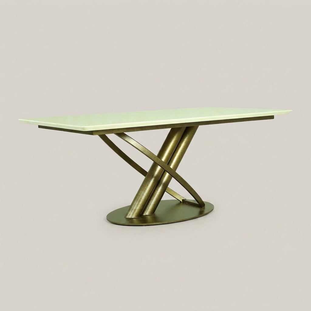 Rectangular Marble 6 Seater Dining Table by Zodiya