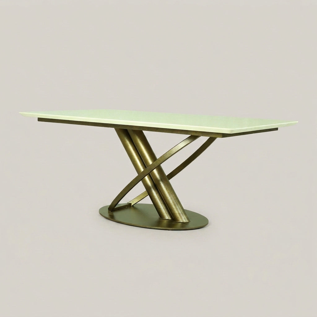Rectangular Marble 6 Seater Dining Table by Zodiya