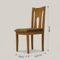 Wooden Cushioned Dining Chair by Zodiya
