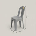 Grey Plastic Chair by Zodiya