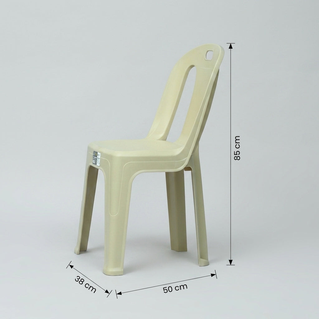 Beige Plastic Chair by Zodiya
