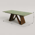 Marble Top 8 Seater Dining Table by Zodiya