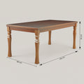 Wooden 6 Seater Dining Table by Zodiya