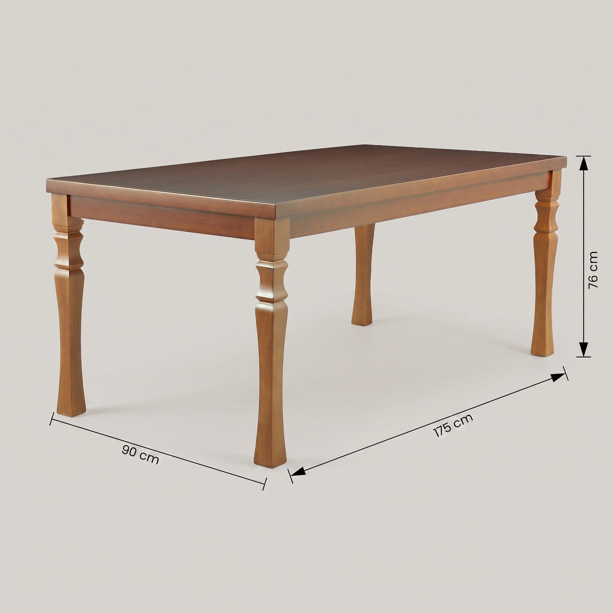 Wooden 6 Seater Dining Table by Zodiya